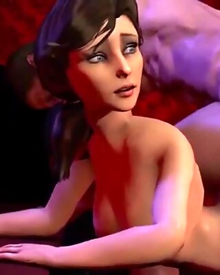 Sıcak Animasyon Porno Kız lanet 3 Boyutlu Oral seks
