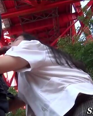 Asian teen gets fingered and fucked